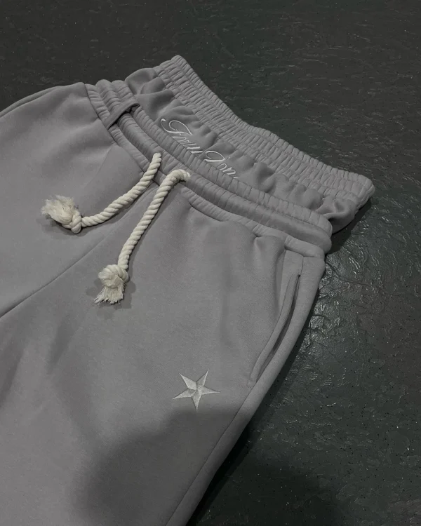 Harajuku Loose Double Waisted Sweatpants Y2K American Solid Color Letter Embroidery Casual Pants Hip Hop Drawstring Waist Jogger - Image 5