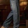 Mens Elastic Waist Jeans Relaxed Fit Men's Blue Jeans with Elastic Waist with Zipper and Button(Cotton content about 70%) - Image 4