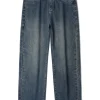Mens Elastic Waist Jeans Relaxed Fit Men's Blue Jeans with Elastic Waist with Zipper and Button(Cotton content about 70%) - Image 3